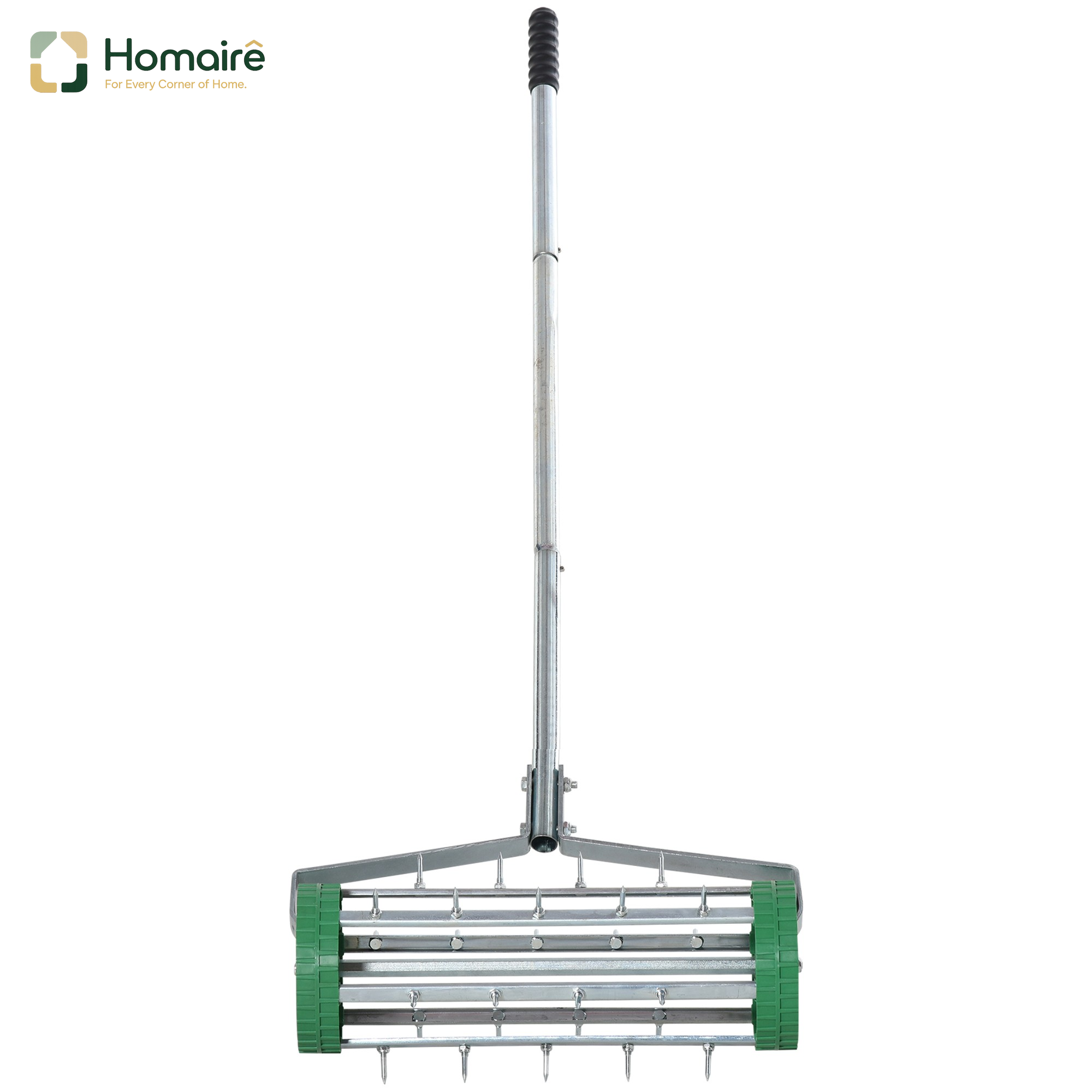 Homaire Rasenlüfter À Griffe Ajustable, Vert+silber, Pour Entretenir Le Gazon