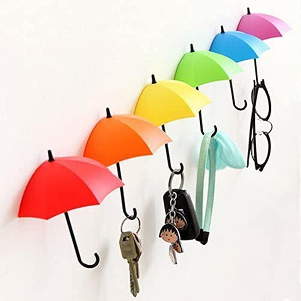Lot De 6 Crochets Adhésifs Résistants Décoratifs Muraux Et Crochet De Suspension Original Multifonction Et Organisateur Pour Accrocher Les Clés