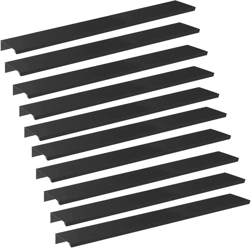 (10 Stück) Schrankgriffe, Möbelgriffe Für Schubladen, Kleiderschränke, Küchenschränke, Gesamtlänge 400 Mm, Schwarz
