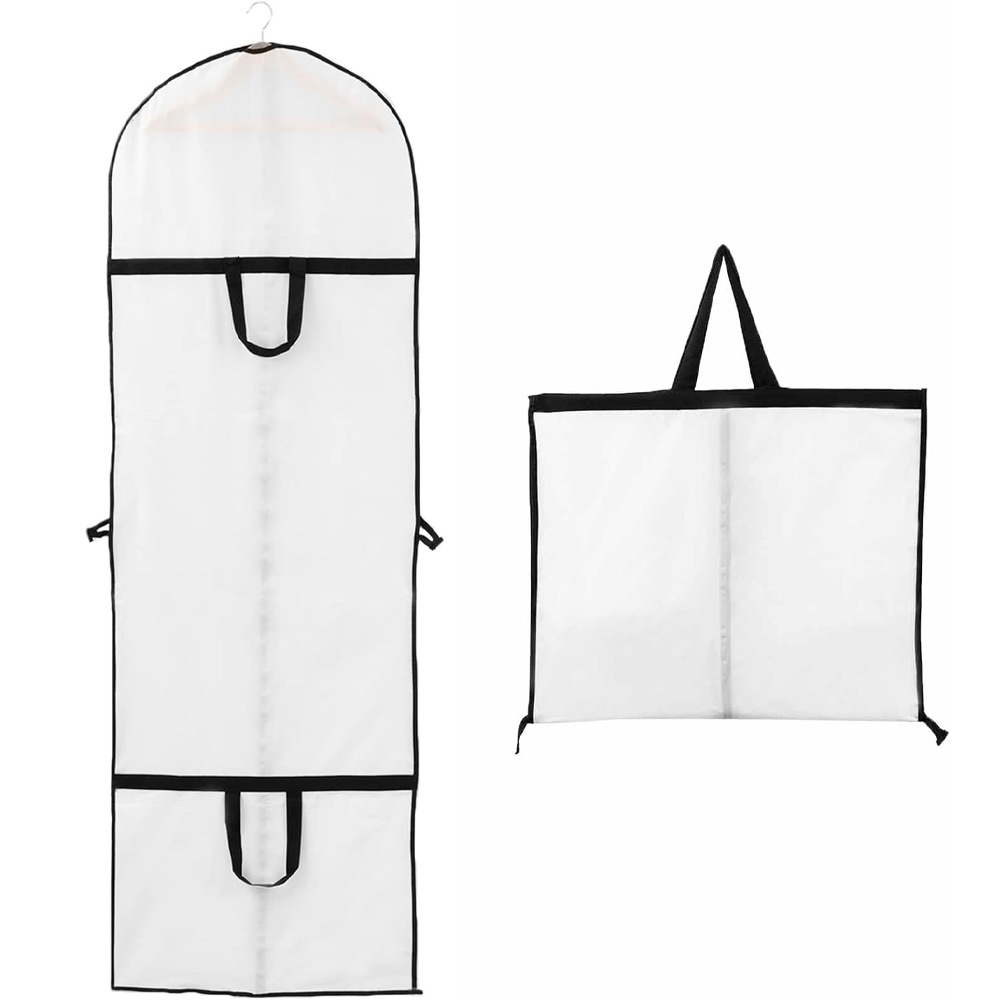 Kleidersack Für Lange Kleidungsstücke, Staubdicht, Wasserdicht, Milbenabweisend Und Feuchtigkeitsbeständig, Faltbar Und Tragbar, Mit Doppelreißverschluss (1 Stück)