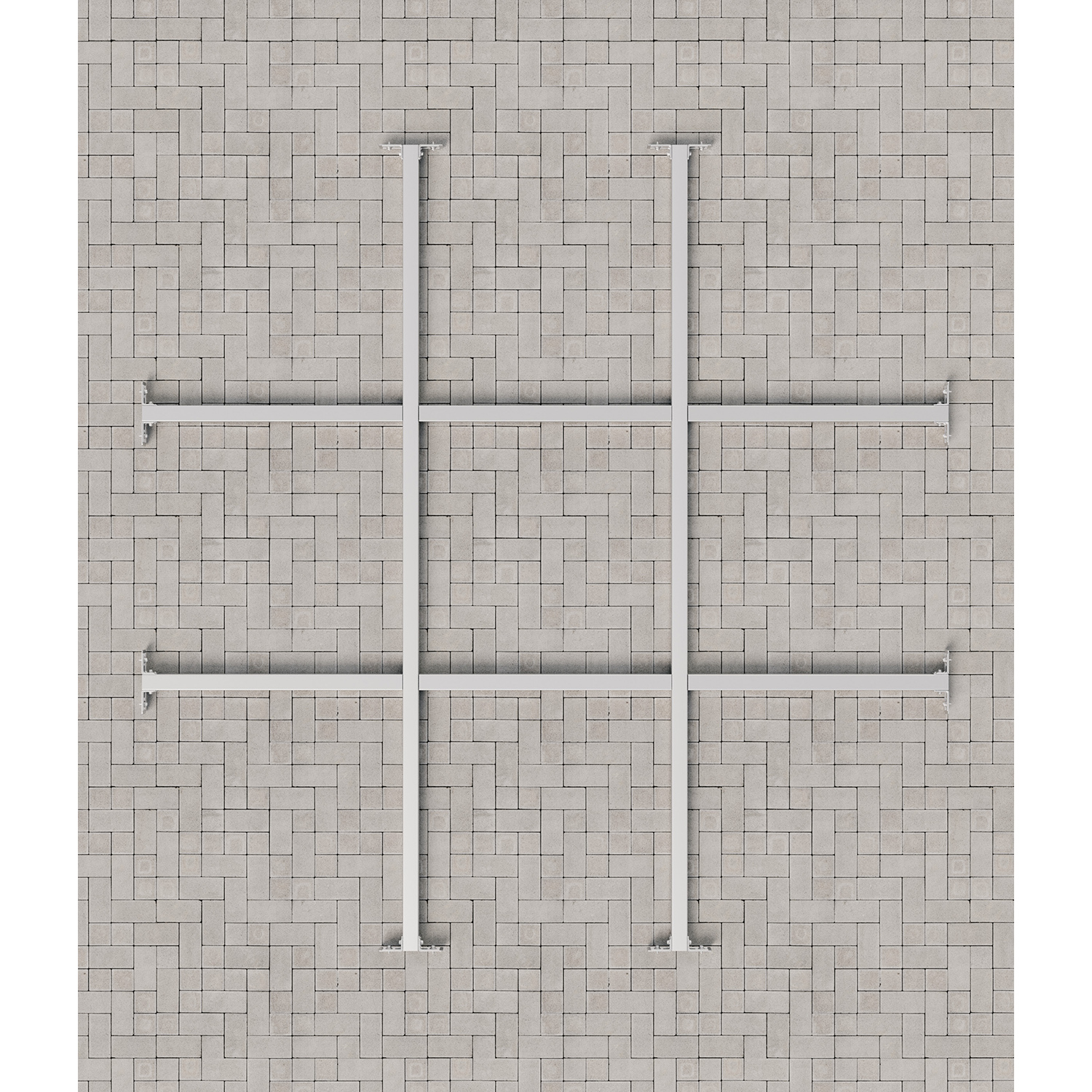 Hörmann Unterkonstruktion Für Fußböden Für "juno" Gerätehäuser, Silber, 262 X 310 Cm