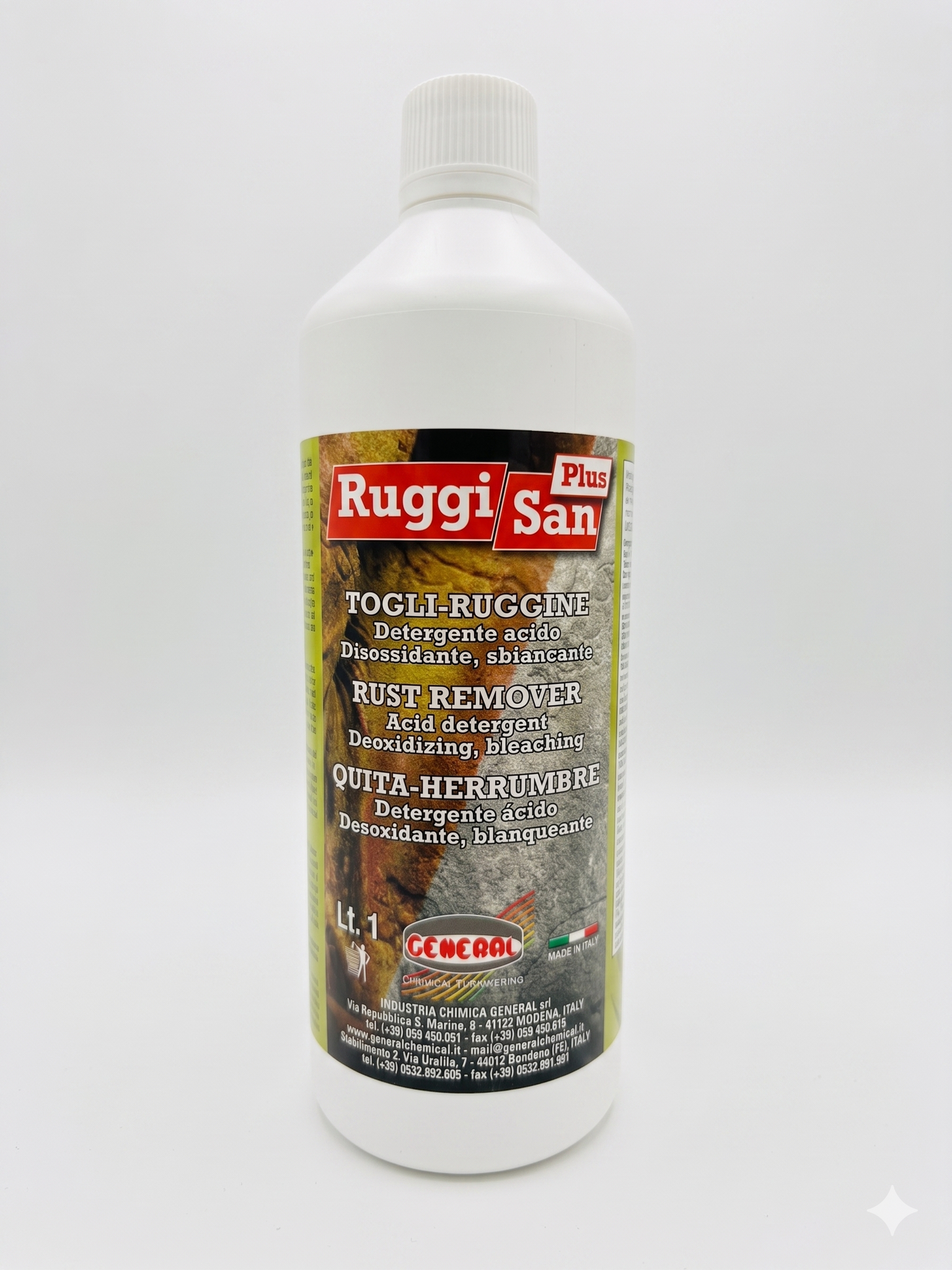 Ilcom Professionelles Rostschutzmittel Und Desoxidationsmittel Für Steinmaterialien 1l - Ruggisan