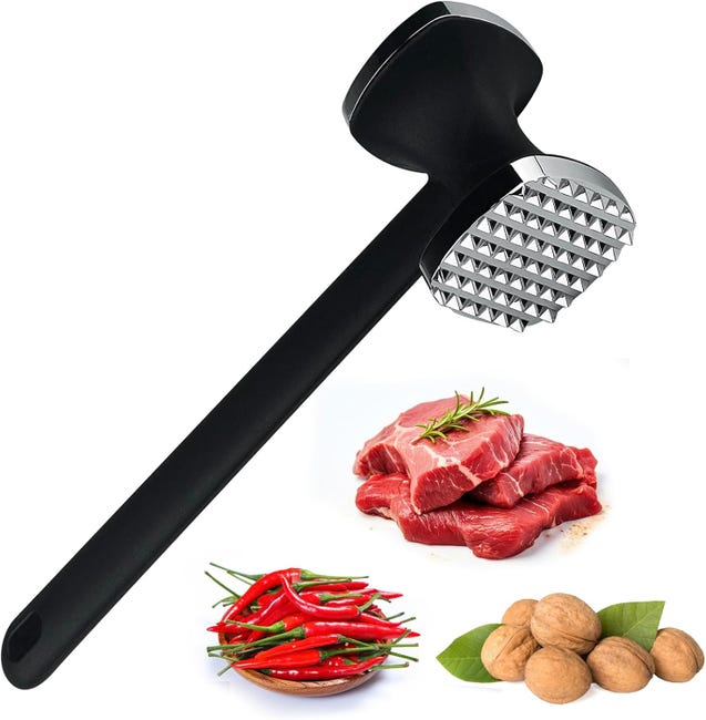 Fleischklopfer, Doppelseitiger Antihaft-fleischklopfer Mit Rutschfestem Griff, Professioneller Fleischklopfer Für Steaks.