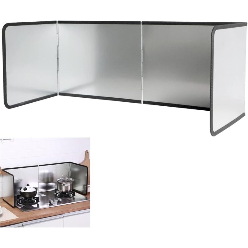 Klappbarer Küchenspritzschutz 76 X 29 X 30 Cm – Korrosionsbeständiger, Verzinkter Stahl – Leicht Zu Reinigen – Spritzschutz