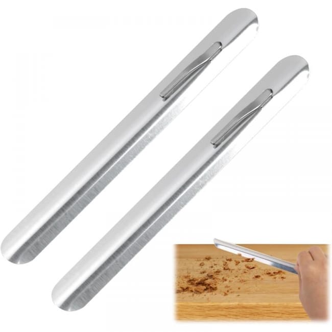 Gebogener Tischkrümelwedel Aus Edelstahl, 2-teilig, Praktisch Für Servicekräfte, Manuelles Restaurantzubehör (silber)