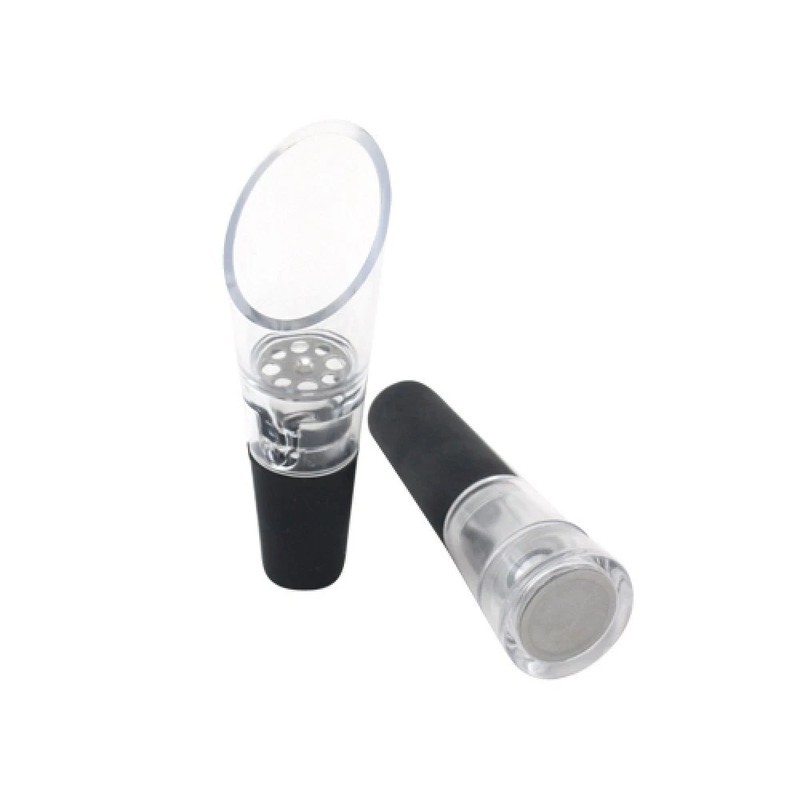 Eleganter Weinverschluss In Schwarz-transparent