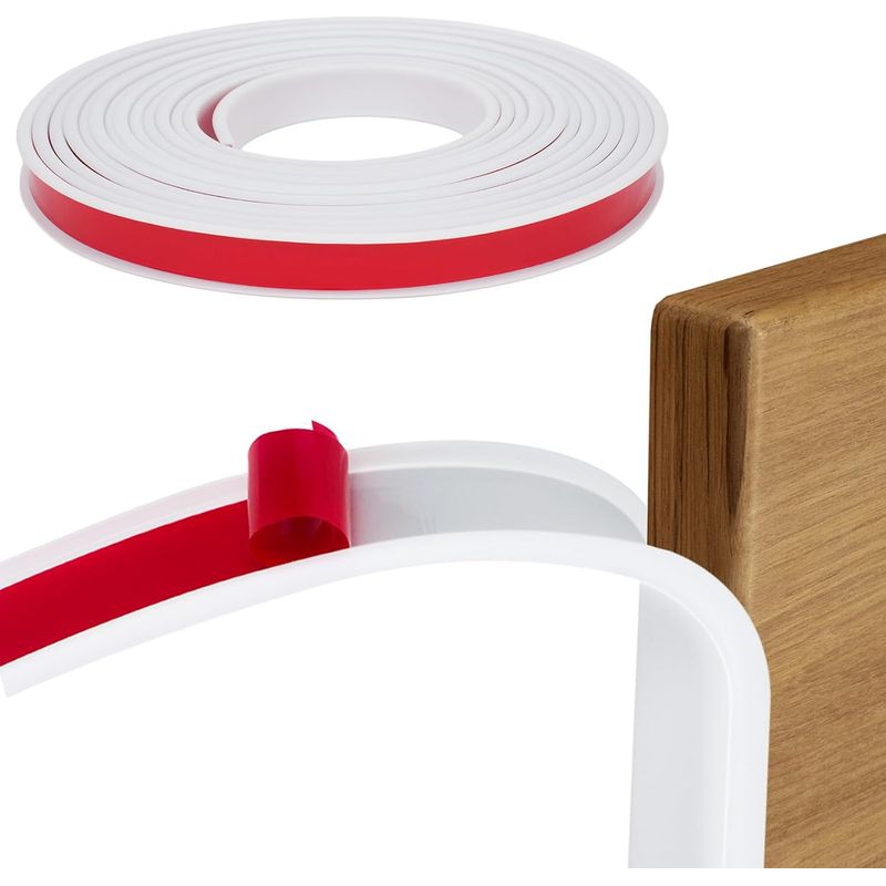 18 Mm X 6,1 M U-förmiges Kantenband – Selbstklebende Eckenschützer Für Tische Und Möbel – Weißes Tpe-profil Für Kindersicherheit Und Eine Saubere Arbeitsplattenoberfläche