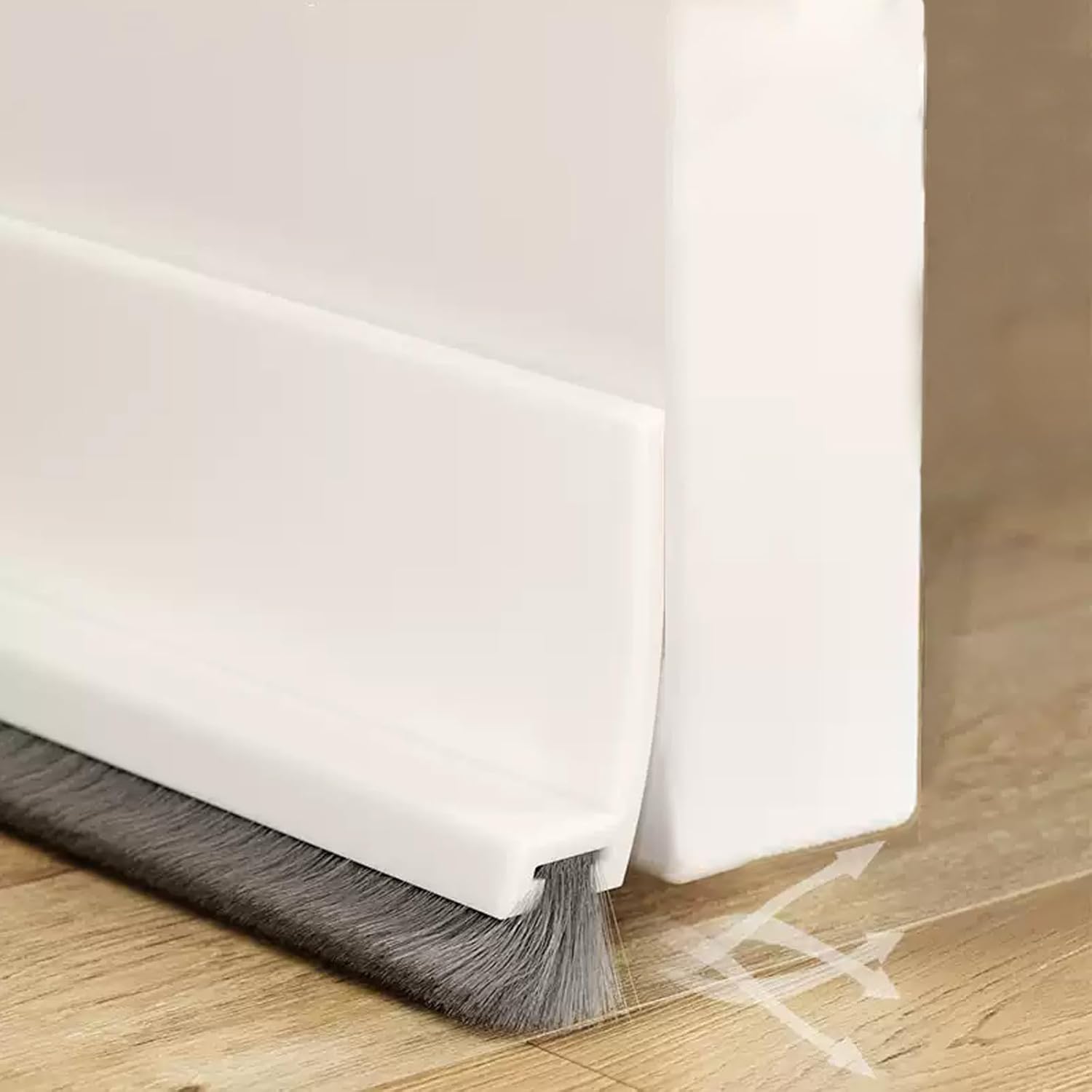 Jssevn-3 Stück 100 Cm Weiße Türdichtungsbürsten, Türdichtung Unten, Schalldämmende Türdichtung, Türdichtung Unten, Selbstklebend