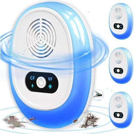 Stärkster Ultraschall-schädlingsvertreiber, 6 Stück Mäuseschutz-ultraschallgerät Zum Einstecken – Wirksam Gegen Mäuse, Ratten, Spinnen, Mücken, Fliegen, Sicheres Und Effektives Mit
