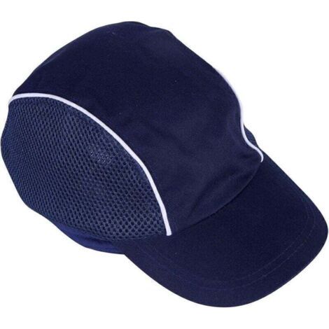 Schutzkappe Mit Sturzschutz, Hartschalen-kopfschutz, Sport-baseballkappe, Kopfschutz Gegen Stöße Bei Arbeit, Bauarbeiten Und Heimwerken, Baumwolle, Blau