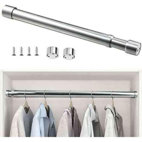 Ausziehbare Kleiderstange Aus Edelstahl 51-80 Cm – Korrosionsbeständig – Tragkraft 30 Kg – Für Ankleidezimmer Und Badezimmer