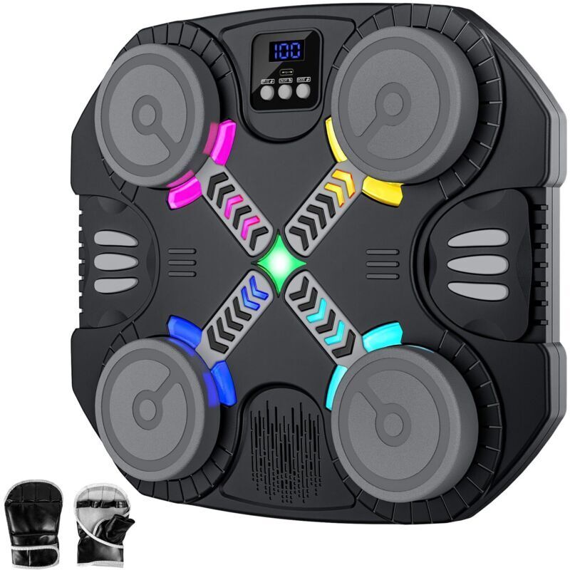 Musikalische Boxmaschine Für Kinder, Wandmontierte Bluetooth-boxmaschine Mit Handschuhen, Licht- Und Sound-feedback, Für Jungen Und Mädchen Im Alter Von 3 Bis 12 Jahren