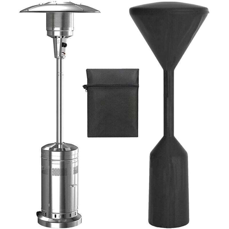 Abdeckung Für Gas-terrassenheizer, Wasserabweisende Abdeckung Für Terrassenheizer, Zum Schutz Des Gas-terrassenheizers, Schwarz, 241x86x47 Cm (schwarz).