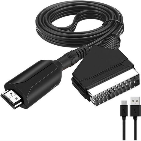 Scart-zu-hdmi-konverter, Audio-/video-adapter Für Hdtv/dvd/decoder/ps3/pal/ntsc Starlight - Rw Spannungswandler.