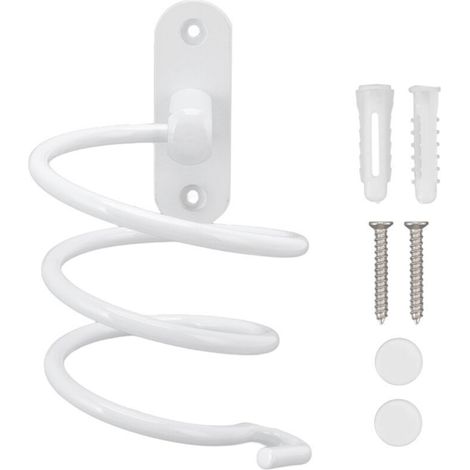 Multifunktionale Spiralförmige Wandhalterung Für Haartrockner, Haartrocknerhalter Fürs Badezimmer, Geeignet Für Die Meisten Haartrockner.