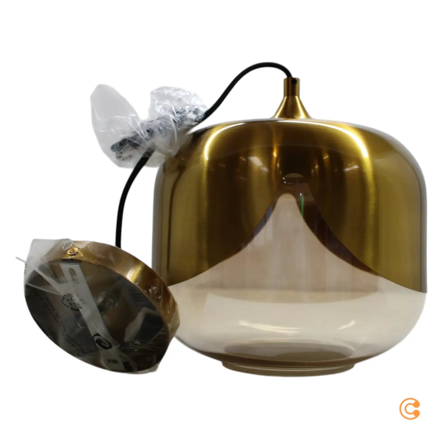 [neuwertig] B-ware Kare Golden Goblet Hängeleuchte Hängeleuchte E27 Led Pendelleuchte Ø 25 Cm Lampe