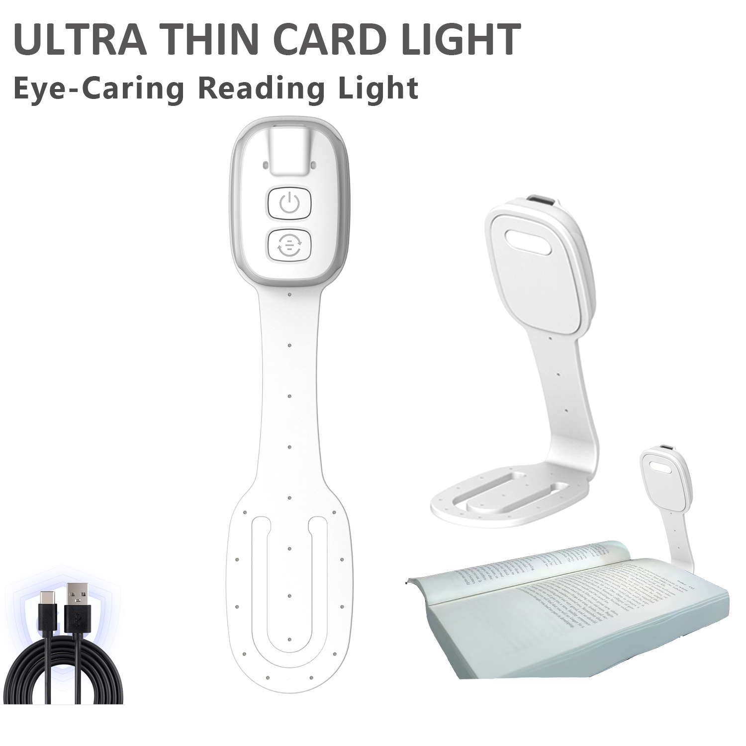 Mini-led-klammer-leselampe Portabel – Bürolampe Und Nachttischlampe Wiederaufladbar, Ideal Für Bücher, Tablet-pcs Und Reisen, Kompaktes Und Modernes Design