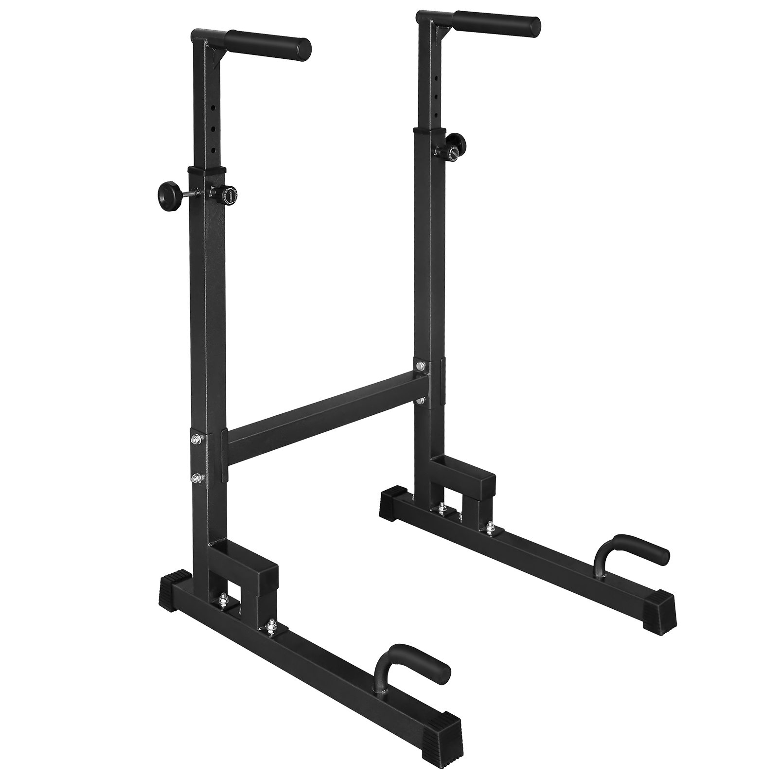 Dip Stand, Adjustable Height Dip Station, Heavy Duty Dip Bars With Slip-proof Grips, Multi-functional Dip Rack With Push Up Bar Safety Connector For Tricep Dips Indoor/outdoor