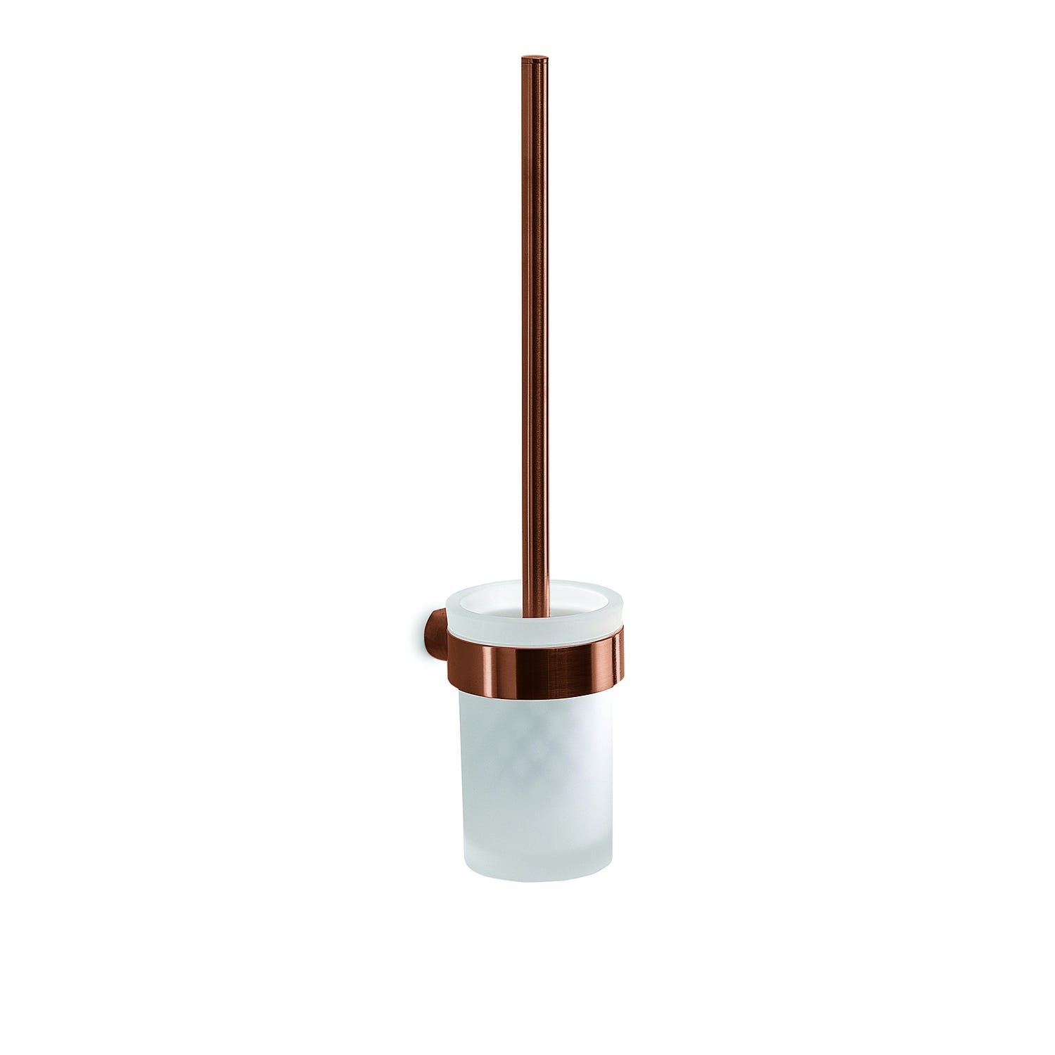 Wand-wc-bürste In Roségold Mit Satiniertem Glasbehälter Palazzo