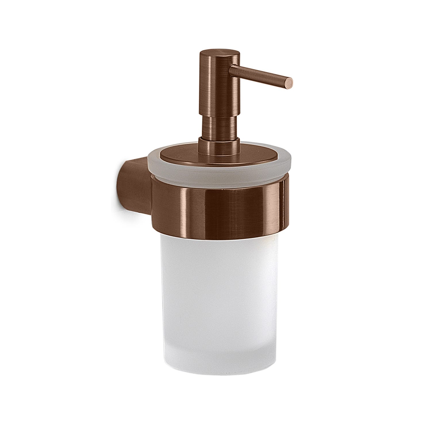 Wandseifenspender Roségold Aus Satiniertem Glas Palazzo