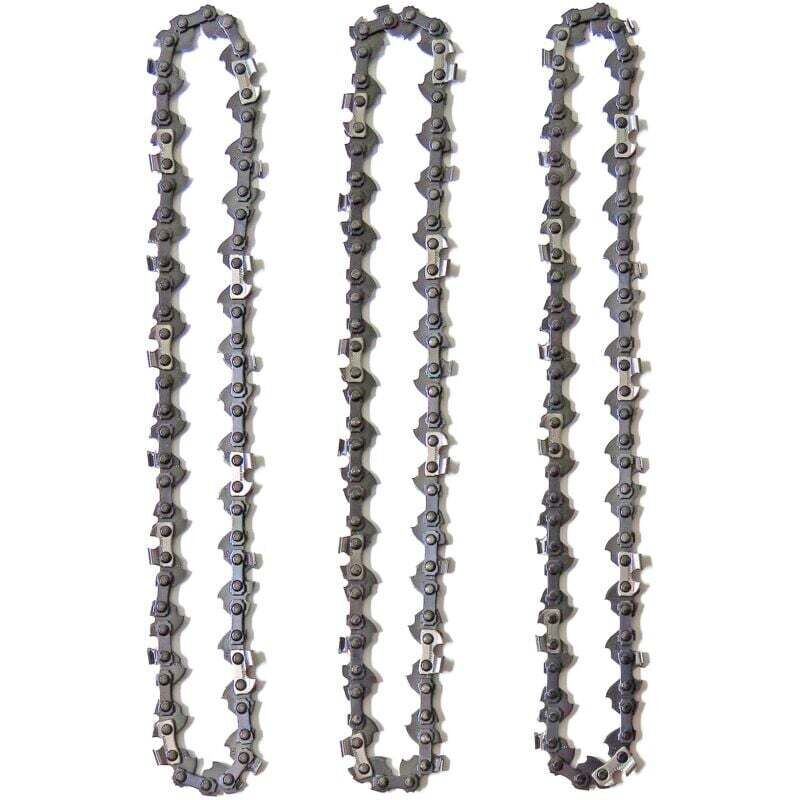 Set Mit 3 Astsägeketten Für 10"-führungsschienen, 40 Glieder, Geringer Rückschlag, Kompatibel Mit Verschiedenen Marken - Kzq