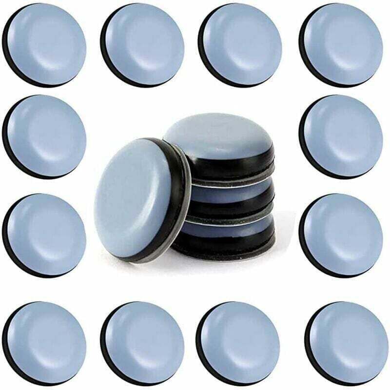 Runde Teflon-möbelgleiter (25 Mm) – Ptfe-gleiter Für Stühle, Sofas, Schreibtische Und Tische – Geräuschloser Und Kratzfester Schutz – Kzq