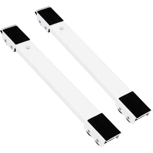 Verstellbarer, Mobiler Waschmaschinen- Und Kühlschrankständer Mit Rutschfester Unterseite, 24 Rollen Und Feststellbremse – Geeignet Für Trockner, Waschmaschinen, Kühlschränke Usw. (46 Cm X 5 Cm X 4 Cm