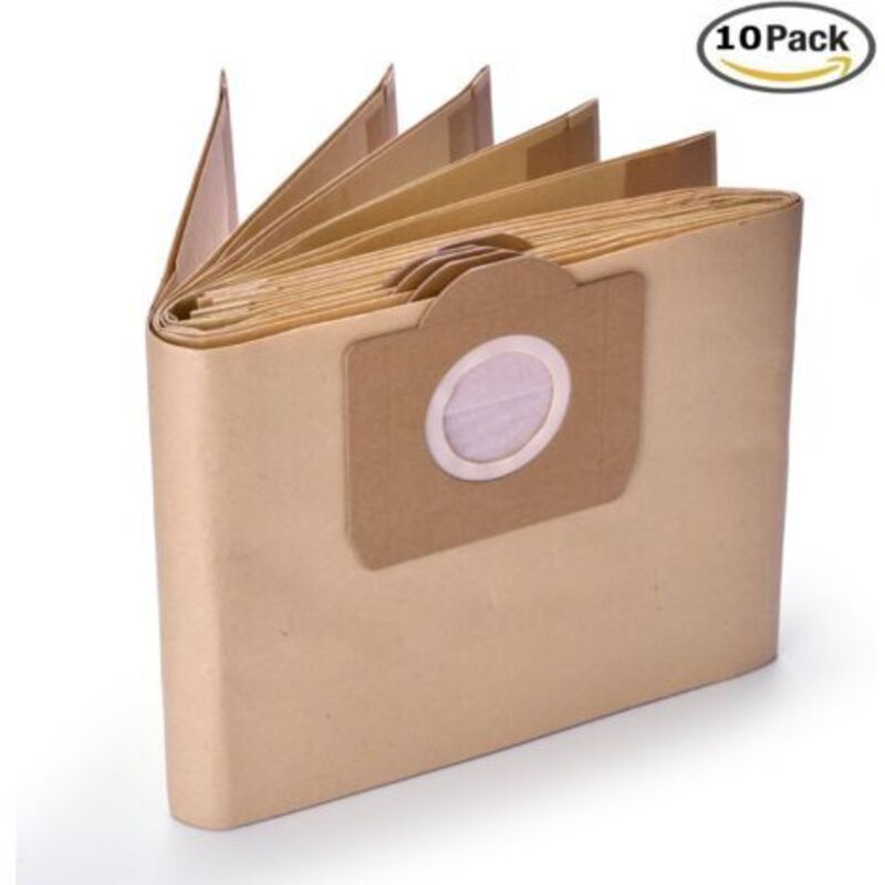 10er-pack Papierstaubbeutel Für Nass- Und Trockensauger Modelle 2201, 2204, 2504 – Kompatibel Mit Wd3 Und Wd3p-kzq