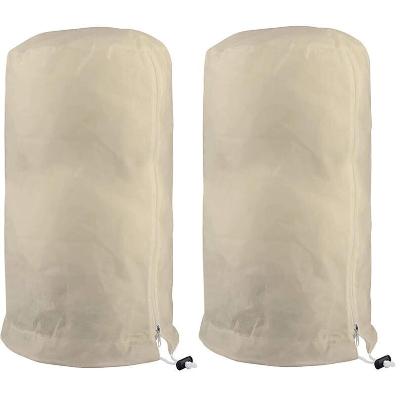 Winterabdeckung Für Pflanzen Und Bäume, Schutzhülle Für Tomaten- Und Zitronenbäume, Gartensack Aus Vliesstoff, 60 X 80 Cm, Beige - Kzq