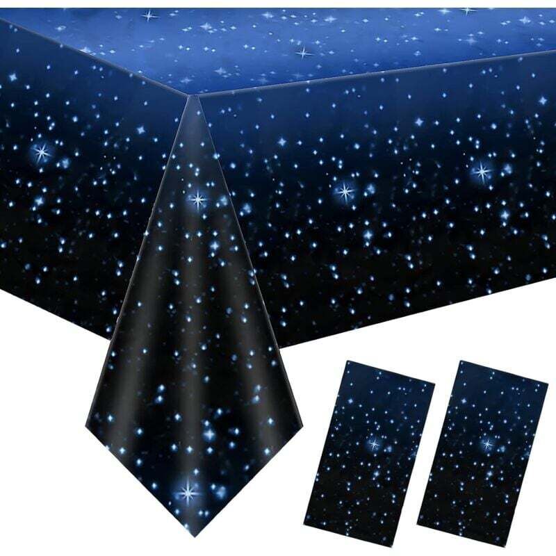 2er-set Tischdecken Mit Sternenhimmel-motiv, 137 X 274 Cm, Rechteckig, Wasserfest Und Wiederverwendbar, Romantische Dekoration Für Küche Und Picknick - Kzq