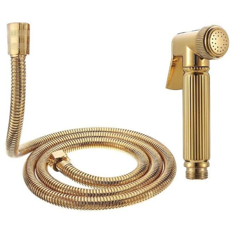 Wandmontiertes Bidet-wc Mit Brause Und Brausekopf, Gold-design - Kzq