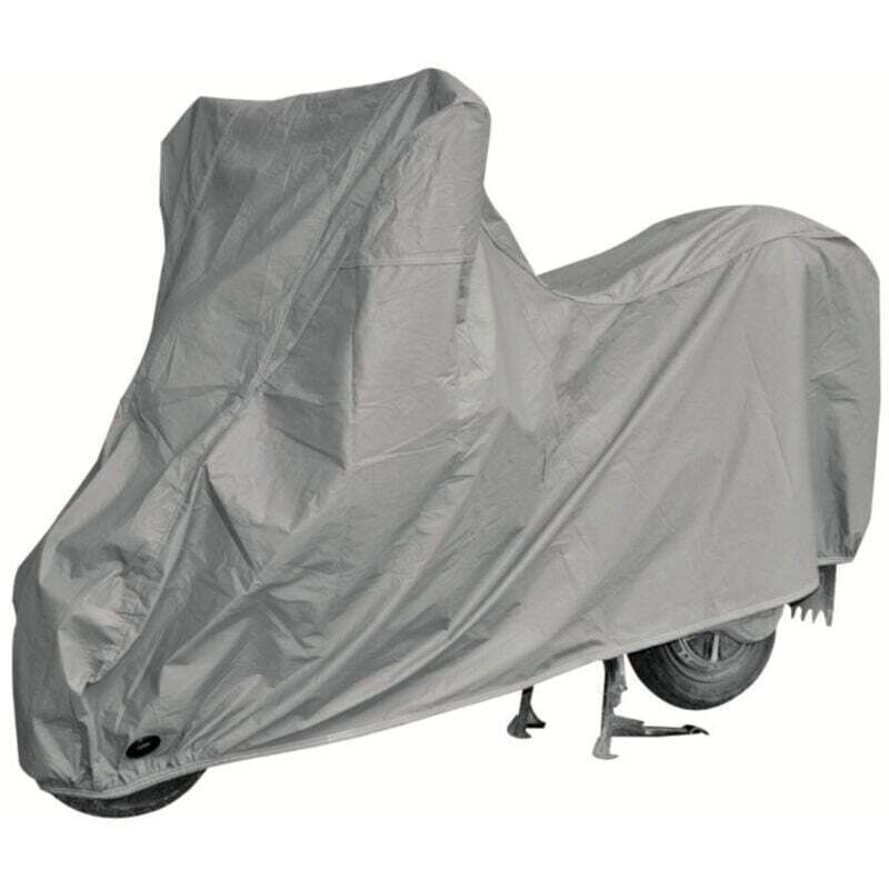 Kzq Motorradabdeckung Mit Futter, Größe M (203 X 89 X 120 Cm), Vollständiger Wetterschutz, Strapazierfähig