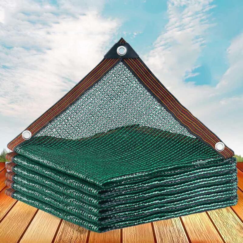 Grünes Outdoor-schattennetz, 55 % Sonnenschutz, Blattabweisend, Für Garten Und Gemüsebeet, Landwirtschaftlicher Windschutz, 3 X 5 M - Kzq