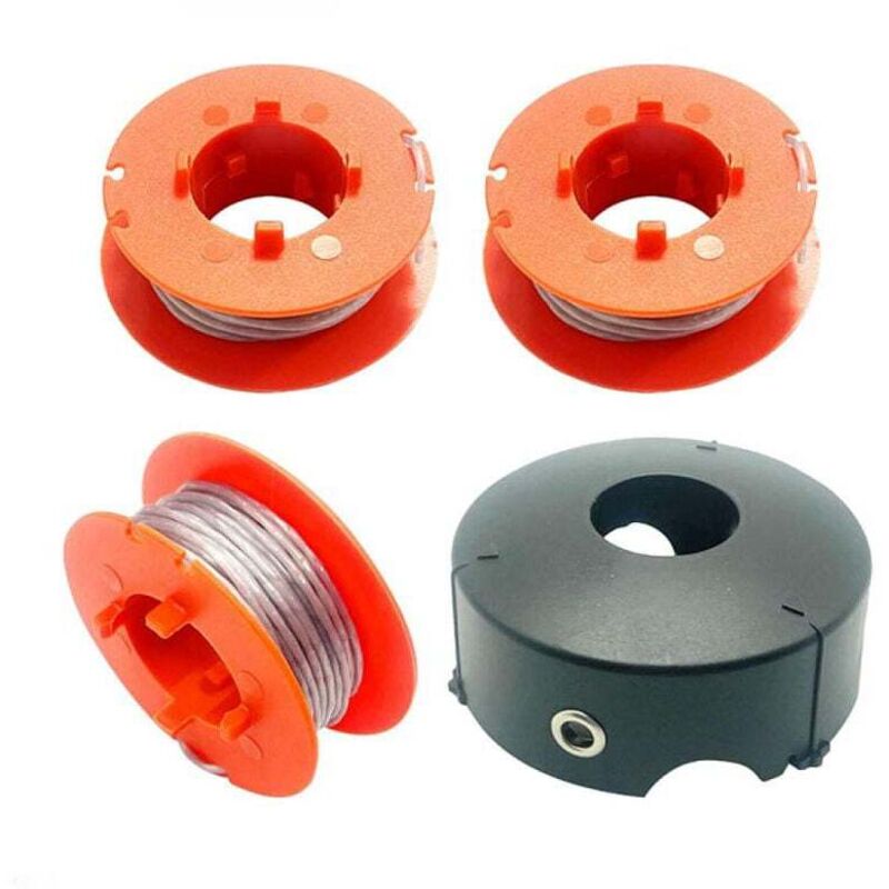 Automatische, Flexible Trimmerfadenspule, Kompatibel Mit Bosch Art 23, 26, 30 Easytrim Combitrim, 8 M X 1,6 Mm, 3er-pack Spulen Und 1 Schutzkappe – Kzq