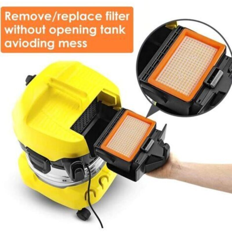 Flache Faltenfilter Für Nass- Und Trockensauger Mv4, Mv5, Mv6, Wd4, Wd5 Und Wd6, 2er-pack – Austauschbare Kzq-filter
