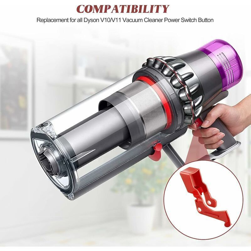 Zweiteiliger Hochleistungsschalter Für Dyson V10 Und V11 Staubsauger, Kompatibel Mit Dem Ein-/ausschalter - Kzq