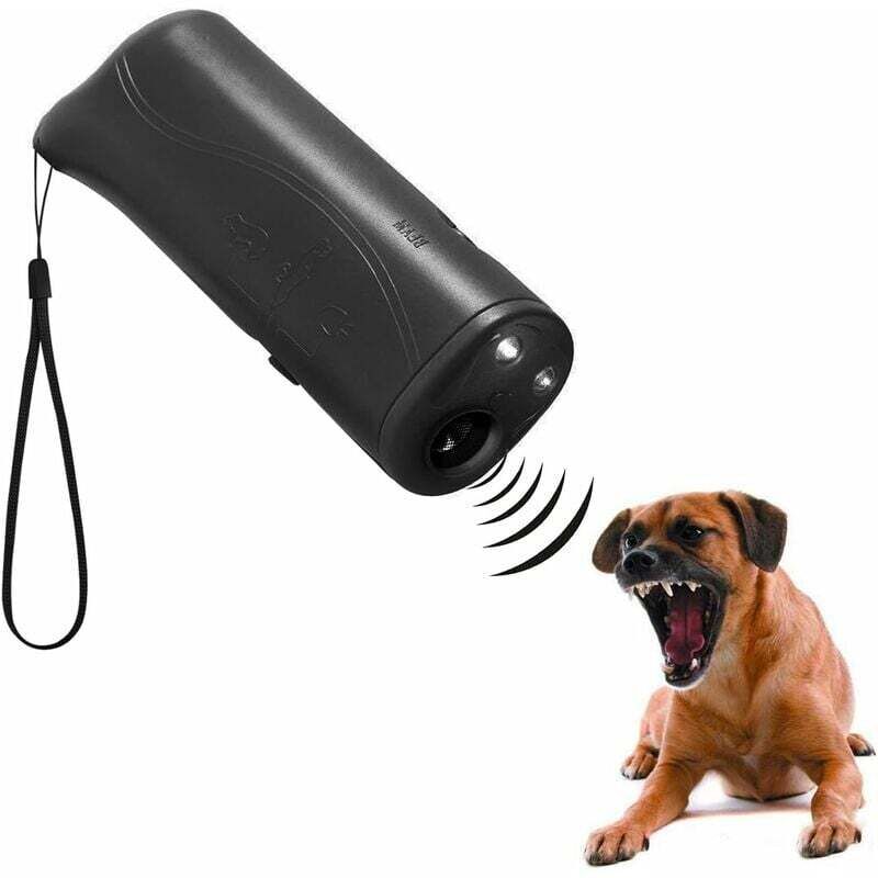 3-in-1 Ultraschall-hundeabwehrgerät Mit Led-antibelllicht, 6 Meter Reichweite, Sicher Für Mensch Und Tier - Kzq