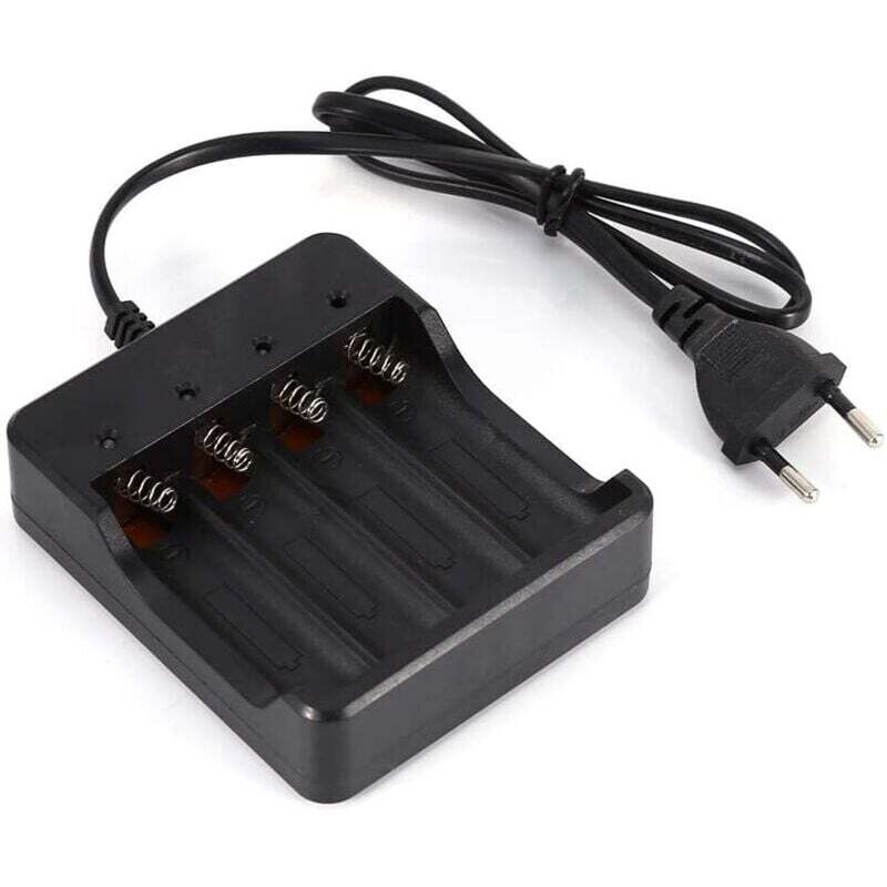 4-steckplatz-ladegerät Für 18650 Lithium-akkus, Eu-stecker, Verpolungsschutz, Hohe Qualität – Kzq