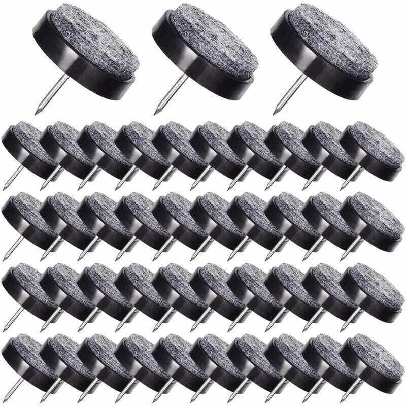 Filzgleiter Für Stuhlbeine, 50 X 24 Mm, Zum Schutz Der Möbelfüße – Schwarz – Kzq