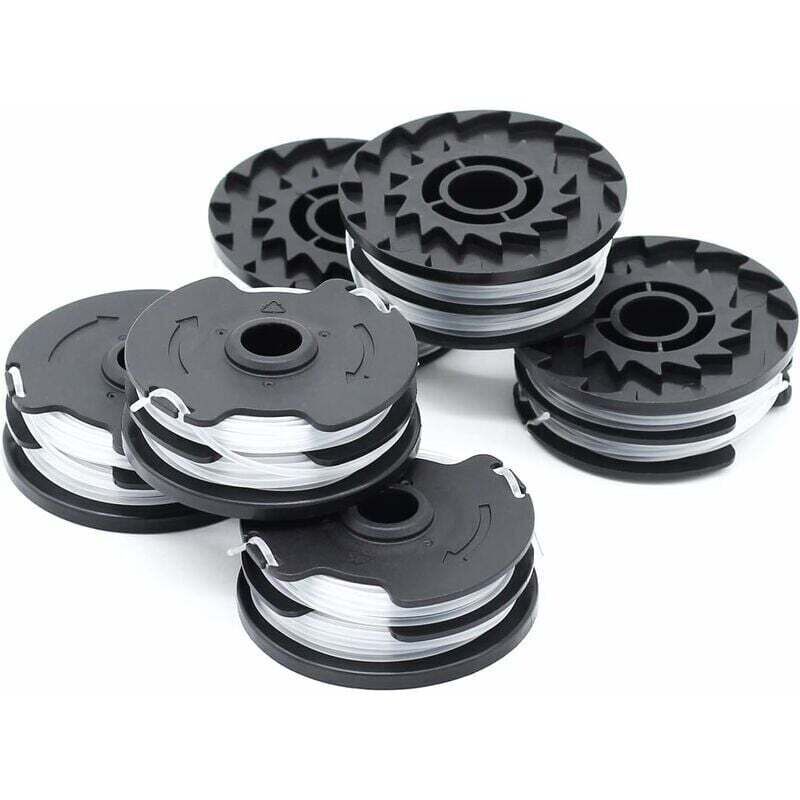 6er-pack Trimmerfadenspulen Für Elektrische Freischneider – 1,6 Mm, 2 X 4 M – Kompatibel Mit Parkside-modellen – Kzq