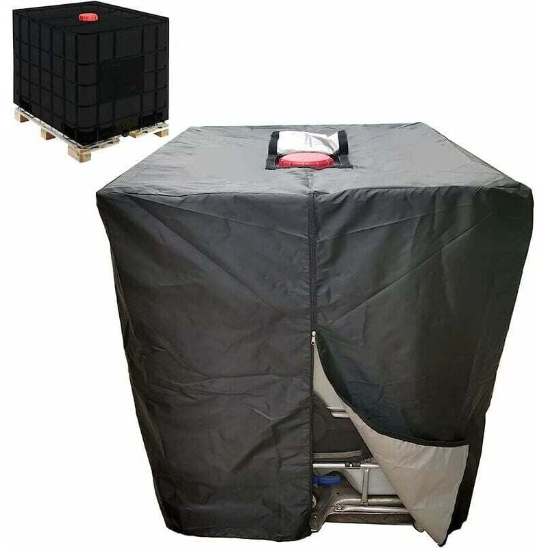 Kzq 1000l Ibc-wassertank-schutzhülle Mit Reißverschluss, Uv-beständig, Reißfest Und Winddicht