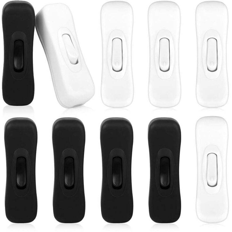 Zwischenschalter Und Lampe, 2a, Schwarz-weißes Kabel Für Kleingeräte - Kzq