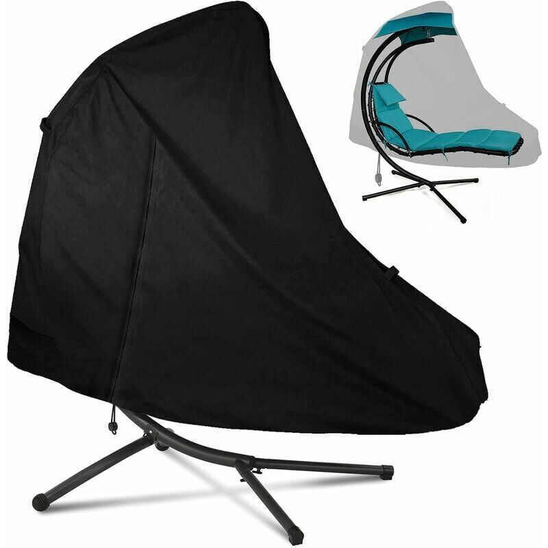 Schutzhülle Für Hängesessel 185 X 116 X 198 Cm Mit Reißverschluss – Geeignet Für Dreh- Und Hängesessel – Uv-beständig Und Wasserdicht – Kzq