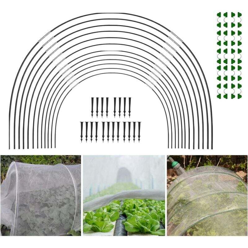 Set Mit 30 Bögen Für Gartentunnel Und Gewächshäuser, Pflanzenschutznetz Für Den Außenbereich - Kzq