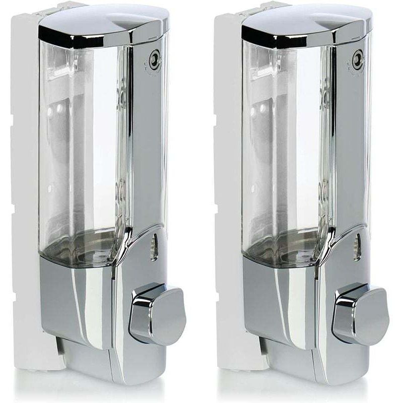 2-in-1 Nachfüllbarer Wandseifenspender Für Duschgel Und Shampoo – Elegantes Chrom-design – Ideal Für Moderne Badezimmer – Kzq