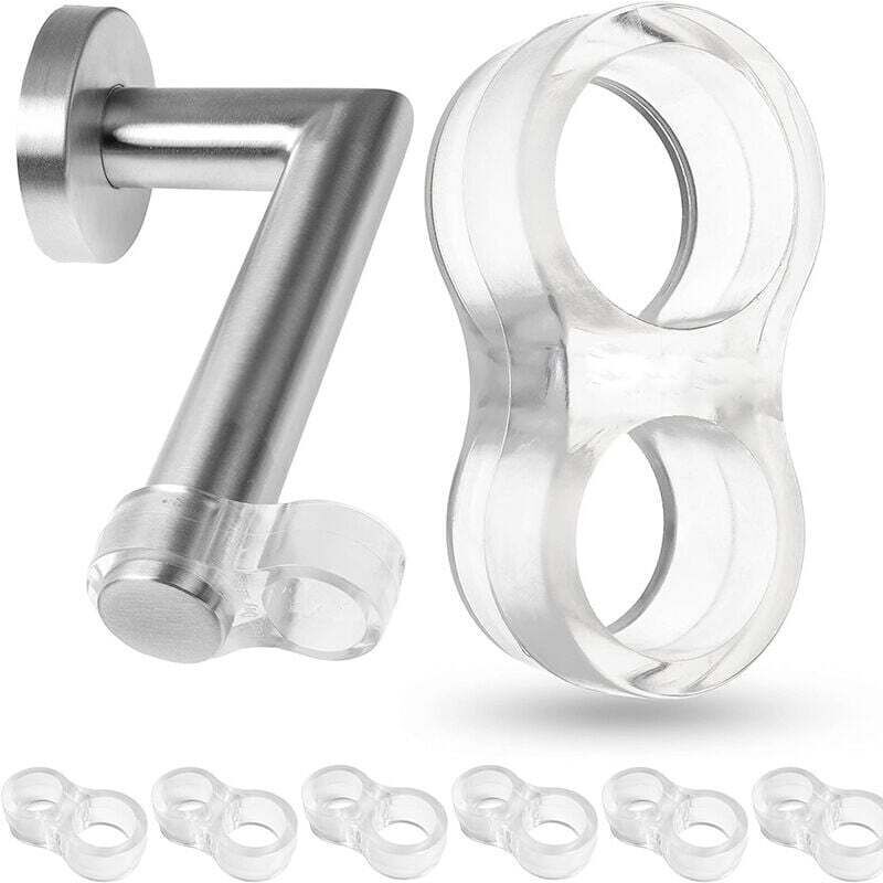 Türstopper, 6er-set, Transparent, Doppelter Stoßdämpfer, Fensterschutz, Einfache Montage, Schützt Wände Und Möbel - Kzq