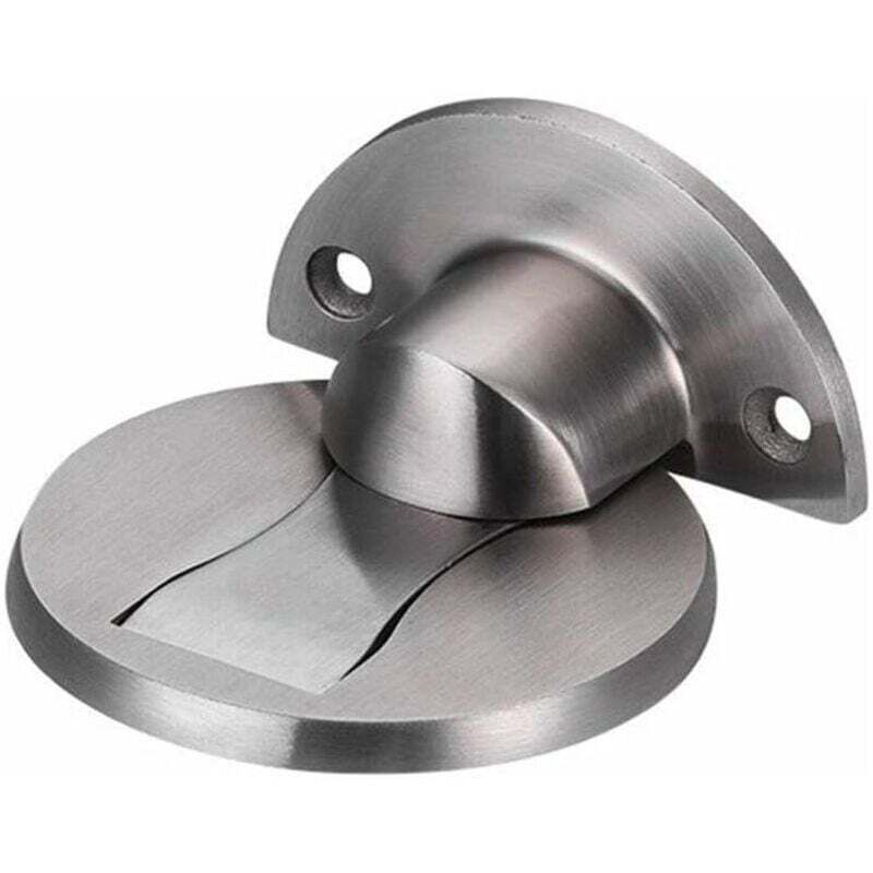 Magnetischer Türstopper Aus Edelstahl 304 Für Büro, Restaurant, Hotel, Zuhause – Gebürstetes Silber – Kzq