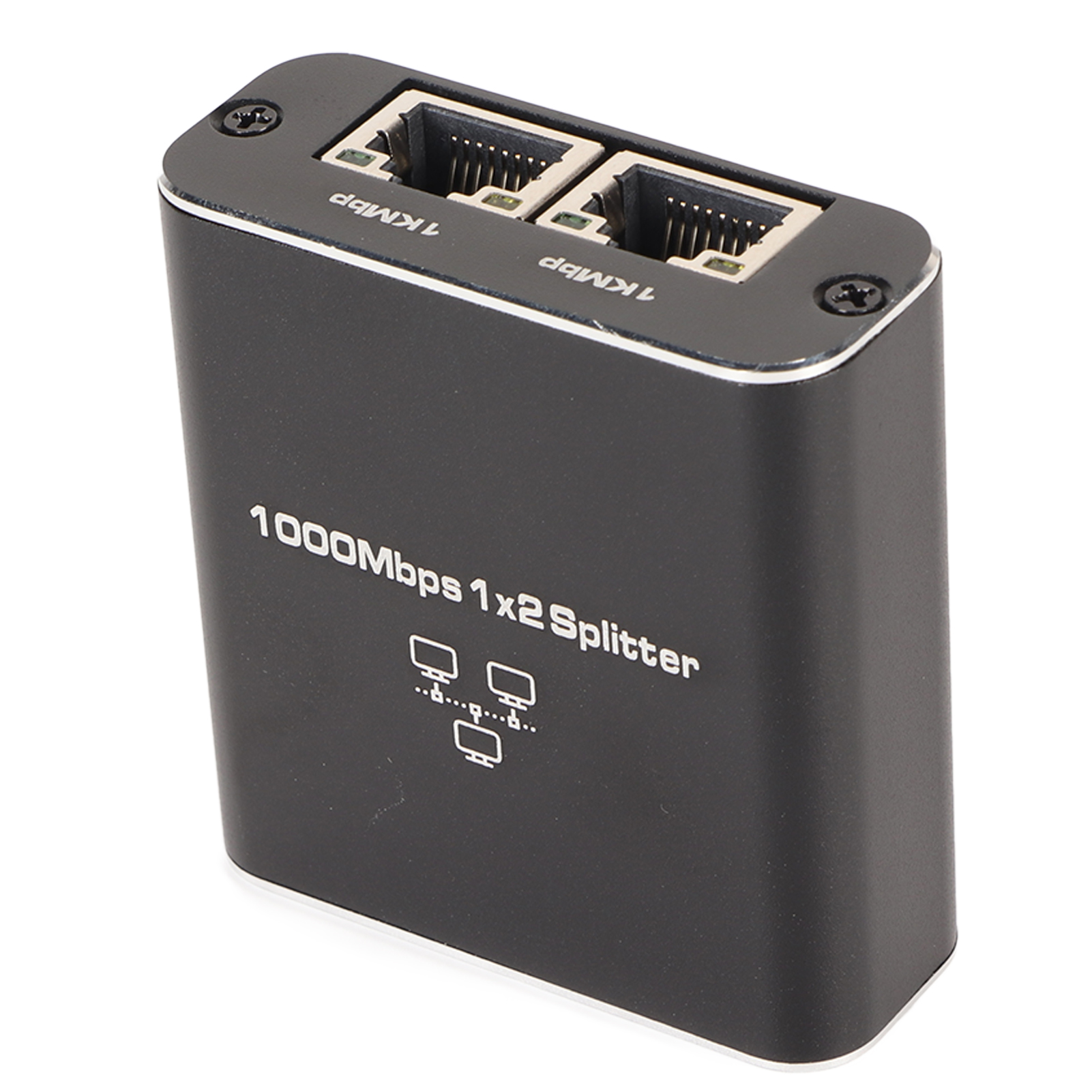 Rj45-ethernet-splitter Mit 1 Eingang Und 2 Ausgängen, Gigabit-internet 1000 Mbit/s, Hochgeschwindigkeits-lan-splitter Für Fernseher, Desktop-computer Und Router