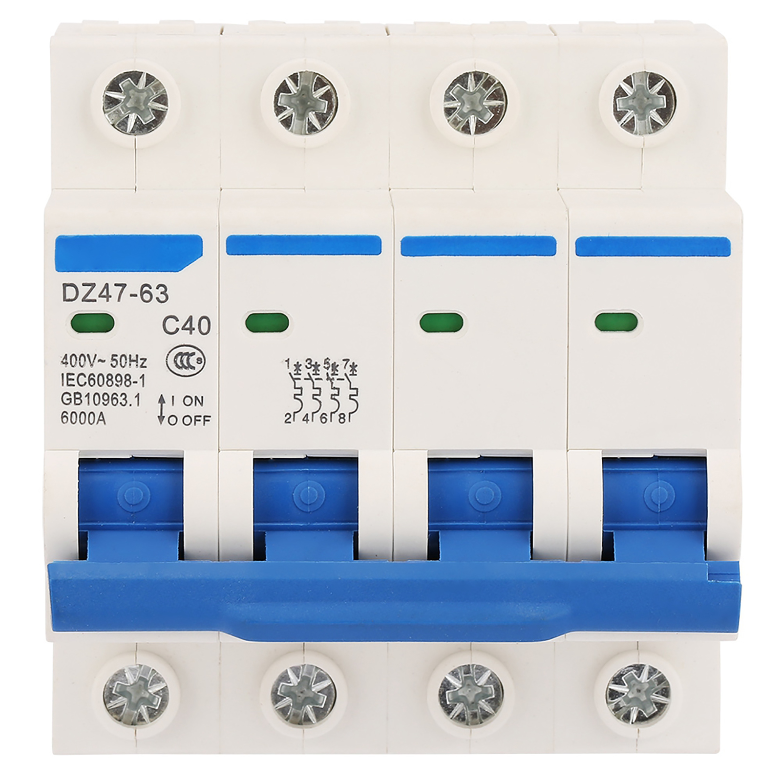 Leitungsschutzschalter Dz47-63 4p 40a 400v 50hz