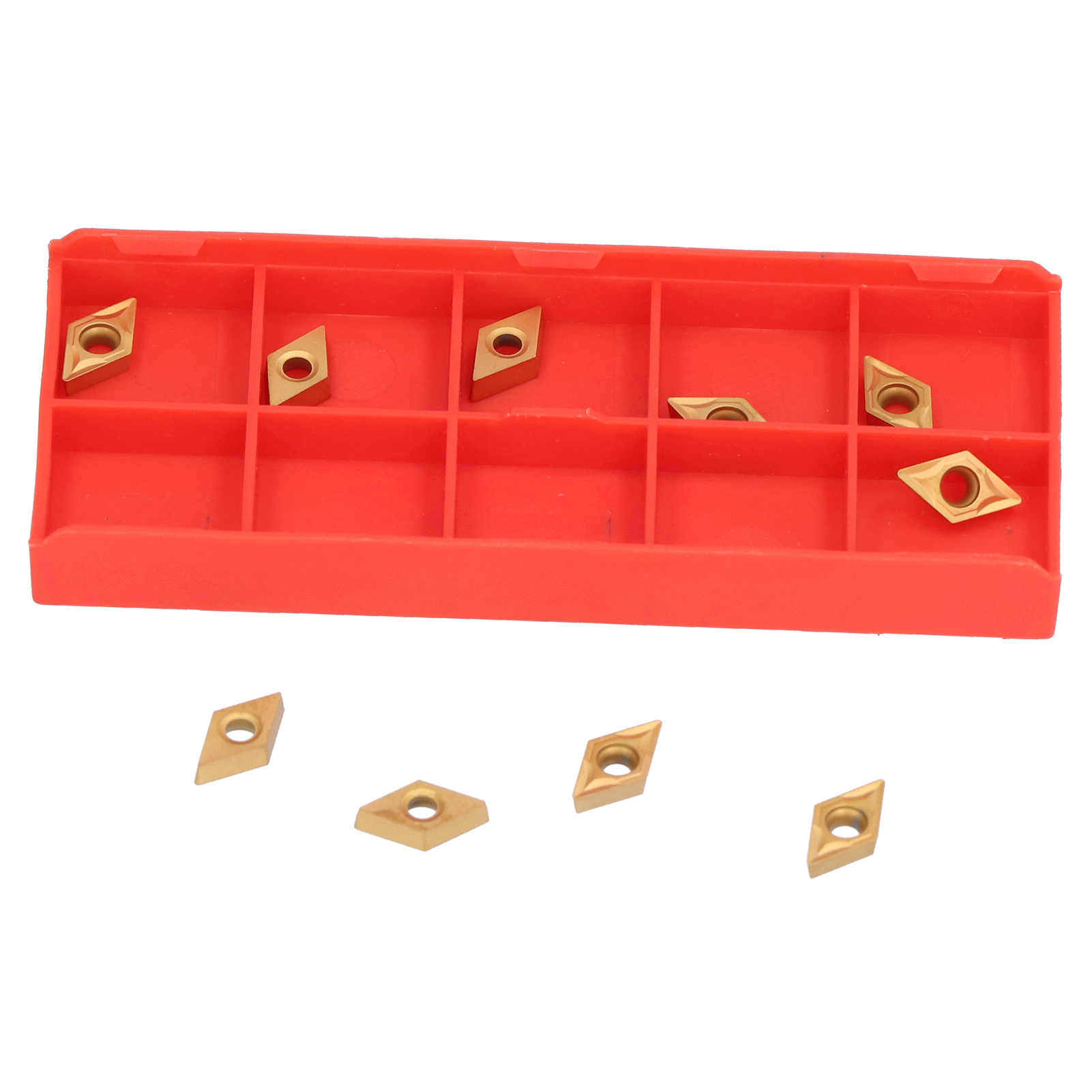 Satz Mit 10 Hartmetall-wendeschneidplatten Für Cnc-fräsen Und -drehen (dcmt070204) Für Sdjcr